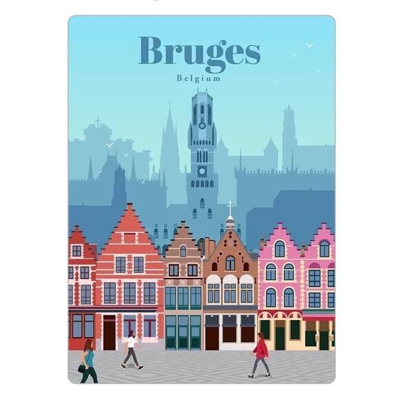 Bruge Belgium Magnet  - Picture 1 of 2